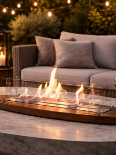 Ultra Mega Boy Ceviz Lux Şömine Masaüstü Dekoratif Şömine Bioethanol Mega Oval 110cm Ultra Mega Boy Ceviz Lux Şömine Masaüstü Dekoratif Şömine Bioethanol Mega Oval 110cm