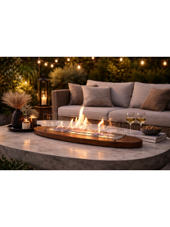 Ultra Mega Boy Ceviz Lux Şömine Masaüstü Dekoratif Şömine Bioethanol Mega Oval 110cm Ultra Mega Boy Ceviz Lux Şömine Masaüstü Dekoratif Şömine Bioethanol Mega Oval 110cm