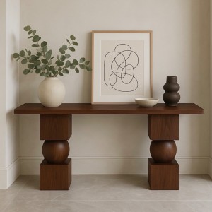 Dresuar 120x50cm yükseklik 80cm ceviz renk 