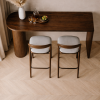 Masif Gürgen Bar Seti | 1 Adet Bar Masası + 2 Adet Ahşap Bar Sandalyesi