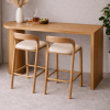 Masif Gürgen Bar Seti | 1 Adet Bar Masası + 2 Adet Ahşap Bar Sandalyesi
