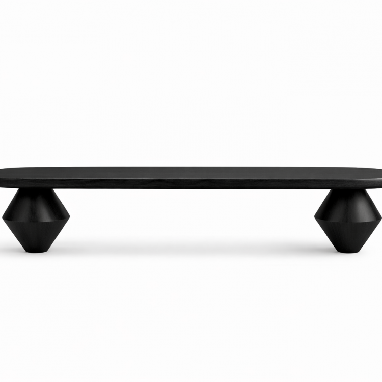 Masif Ahşap TV Ünitesi | Tornalı Ayaklı  |  Modern & Minimal TV Sehpası  | El Yapımı  200cm 