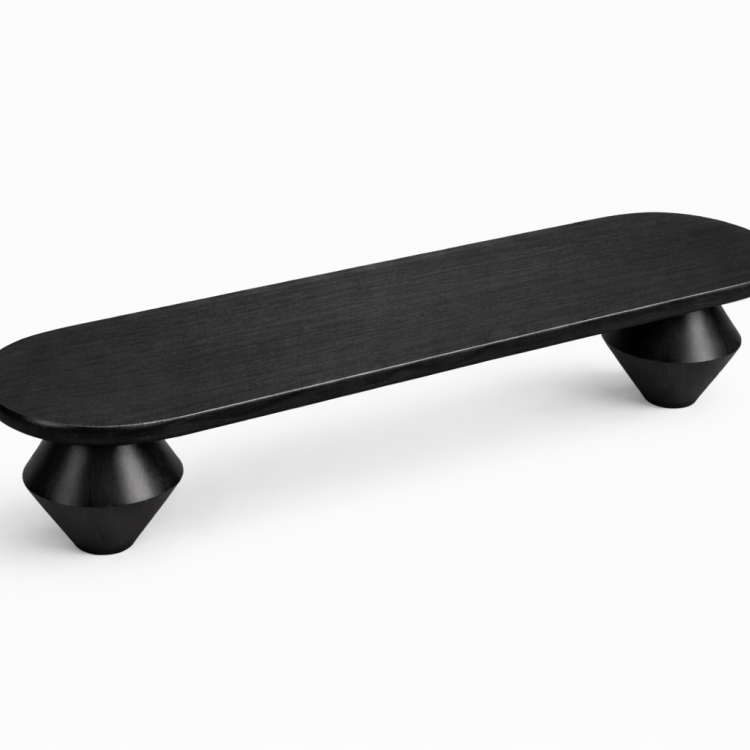 Masif Ahşap TV Ünitesi | Tornalı Ayaklı  |  Modern & Minimal TV Sehpası  | El Yapımı  200cm 