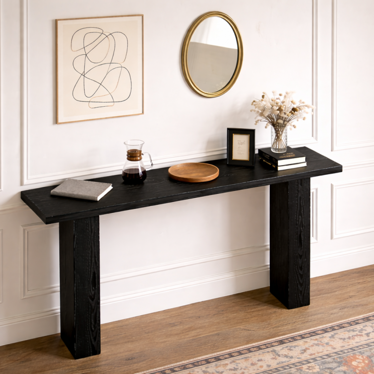 Masif Çam Ahşap Dresuar | Modern Antre Dresuarı | El Yapımı Masif Çam Dresuar 140cm 