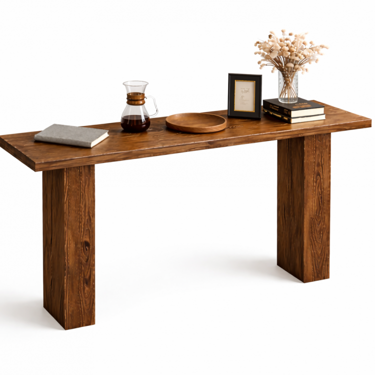 Masif Çam Ahşap Dresuar | Modern Antre Dresuarı | El Yapımı Masif Çam Dresuar 140cm 