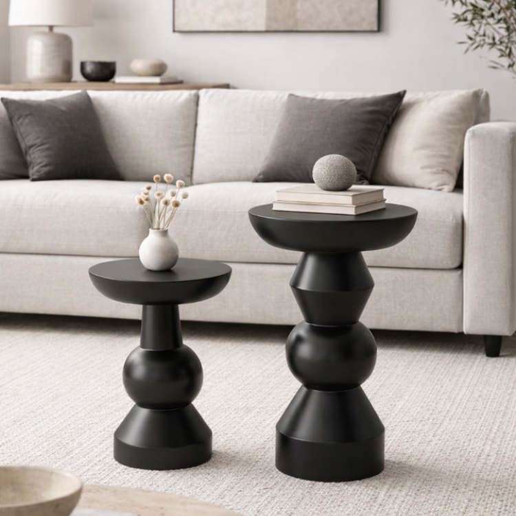 Modern Tasarım Mantar Yan Sehpa – El Yapımı Ayos Ağacı Dekoratif Sehpa