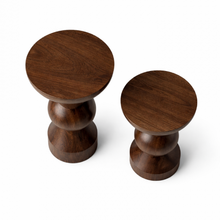 Modern Tasarım Mantar Yan Sehpa – El Yapımı Ayos Ağacı Dekoratif Sehpa