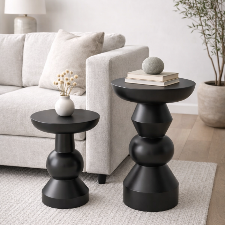 Modern Tasarım Mantar Yan Sehpa – El Yapımı Ayos Ağacı Dekoratif Sehpa