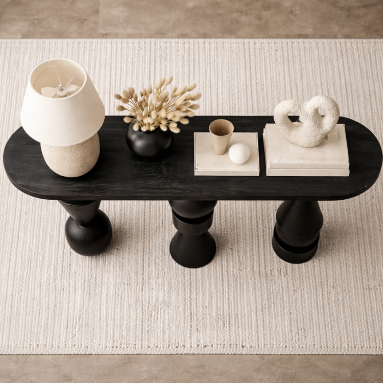 Ayos Ağacı Heykelsi Torna Ayaklı Dresuar – Modern Tasarım Masif Ahşap Konsol Ayos Ağacı Heykelsi Torna Ayaklı Dresuar – Modern Tasarım Masif Ahşap Konsol