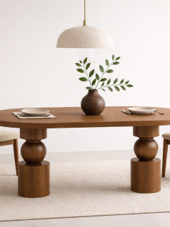 Masif Ahşap Torna Ayaklı Yemek Masası 150x60 cm – Doğal Minimalist Modern Mutfak Masası 4 Kişilik Masif Ahşap Torna Ayaklı Yemek Masası 150x60 cm – Doğal Minimalist Modern Mutfak Masası 4 Kişilik