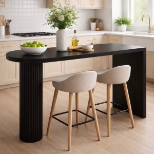 135cm bar masası siyah 