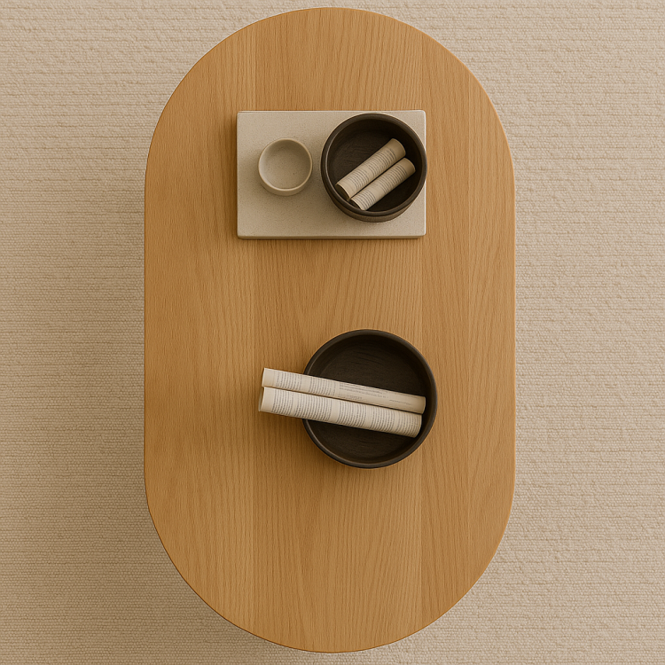 Oval Ahşap Orta Sehpa – Flüt Ayaklı, Modern Tasarım, Doğal Masif Kayın Ağacı Natural Oval Ahşap Orta Sehpa – Flüt Ayaklı, Modern Tasarım, Doğal Masif Kayın Ağacı Natural