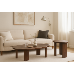 2’li Masif Ahşap Sehpa Seti Mango Ağacı – Orta ve Yan Sehpa, Organik Form, Acı Kahve Renk” 2’li Masif Ahşap Sehpa Seti Mango Ağacı – Orta ve Yan Sehpa, Organik Form, Acı Kahve Renk”