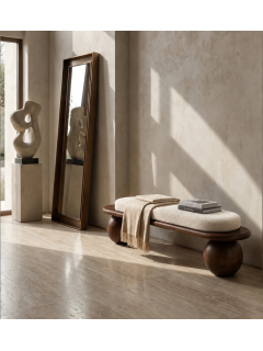 Masif Kayın Ağacı Bench Puf 150 cm – Döşemeli Top Ayaklı Antre ve Yatak Odası Oturma Bankı Masif Kayın Ağacı Bench Puf 150 cm – Döşemeli Top Ayaklı Antre ve Yatak Odası Oturma Bankı