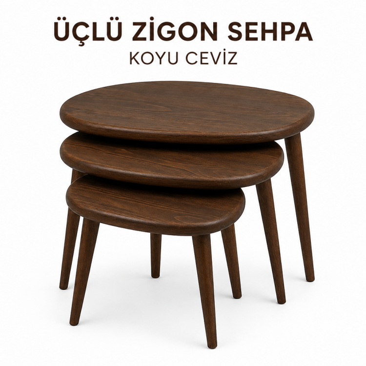 160cm tv ünitesi ve 3'lü zigon sehpa koyu ceviz 160cm tv ünitesi ve 3'lü zigon sehpa koyu ceviz