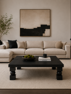 Doğal Masif Ahşap Orta Sehpa 100x100 cm – Heykelsi Küp Top Ayaklı Modern Salon Sehpası Kare Orta Sehpa Doğal Masif Ahşap Orta Sehpa 100x100 cm – Heykelsi Küp Top Ayaklı Modern Salon Sehpası Kare Orta Sehpa