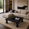 Doğal Masif Ahşap Orta Sehpa 100x100 cm – Heykelsi Küp Top Ayaklı Modern Salon Sehpası Kare Orta Sehpa Doğal Masif Ahşap Orta Sehpa 100x100 cm – Heykelsi Küp Top Ayaklı Modern Salon Sehpası Kare Orta Sehpa