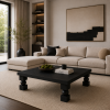 Doğal Masif Ahşap Orta Sehpa 100x100 cm – Heykelsi Küp Top Ayaklı Modern Salon Sehpası Kare Orta Sehpa Doğal Masif Ahşap Orta Sehpa 100x100 cm – Heykelsi Küp Top Ayaklı Modern Salon Sehpası Kare Orta Sehpa