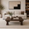 Doğal Masif Ahşap Orta Sehpa 100x100 cm – Heykelsi Küp Top Ayaklı Modern Salon Sehpası Kare Orta Sehpa Doğal Masif Ahşap Orta Sehpa 100x100 cm – Heykelsi Küp Top Ayaklı Modern Salon Sehpası Kare Orta Sehpa