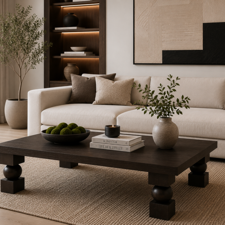 Doğal Masif Ahşap Orta Sehpa 100x100 cm – Heykelsi Küp Top Ayaklı Modern Salon Sehpası Kare Orta Sehpa Doğal Masif Ahşap Orta Sehpa 100x100 cm – Heykelsi Küp Top Ayaklı Modern Salon Sehpası Kare Orta Sehpa
