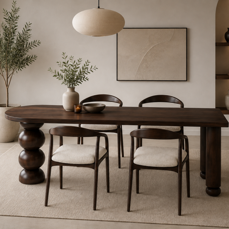 Doğal Kayın Masif Torna Ayaklı El Yapımı Yemek Masası – 150×60×75 cm Doğal Kayın Masif Torna Ayaklı El Yapımı Yemek Masası – 150×60×75 cm
