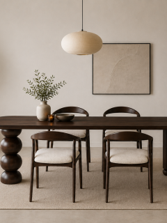 Doğal Kayın Masif Torna Ayaklı El Yapımı Yemek Masası – 150×60×75 cm Doğal Kayın Masif Torna Ayaklı El Yapımı Yemek Masası – 150×60×75 cm