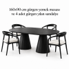 Kampanyaya Özel Gürgen Yemek Takımı | 160×90 cm Masa + 4 Yılan Sandalye Kampanyaya Özel Gürgen Yemek Takımı | 160×90 cm Masa + 4 Yılan Sandalye