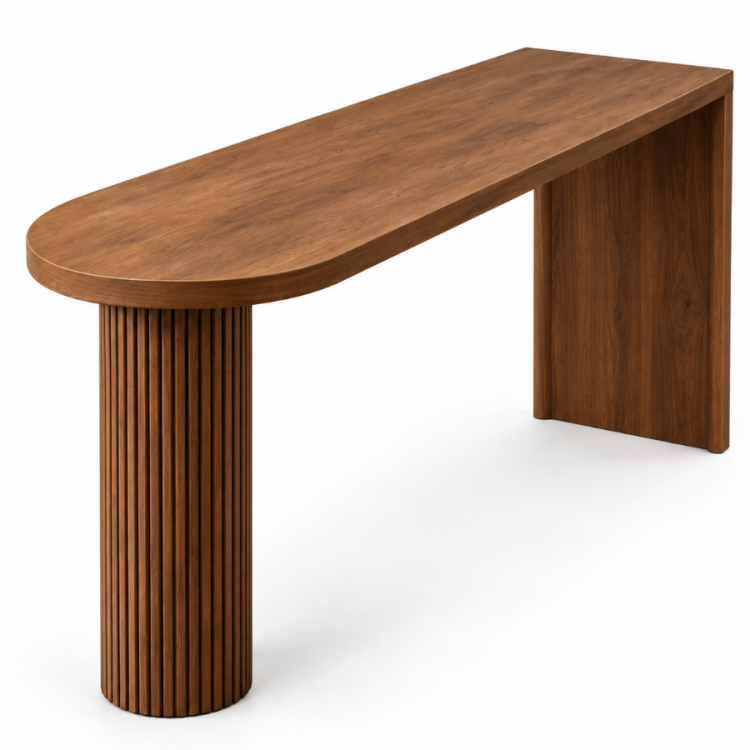 Özel ölçü 150x45cm bar masası ceviz renk Özel ölçü 150x45cm bar masası ceviz renk