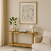 Masif Ahşap 2 Katlı Dekoratif Dresuar Konsol Lux Modern Minimal 2 Katlı