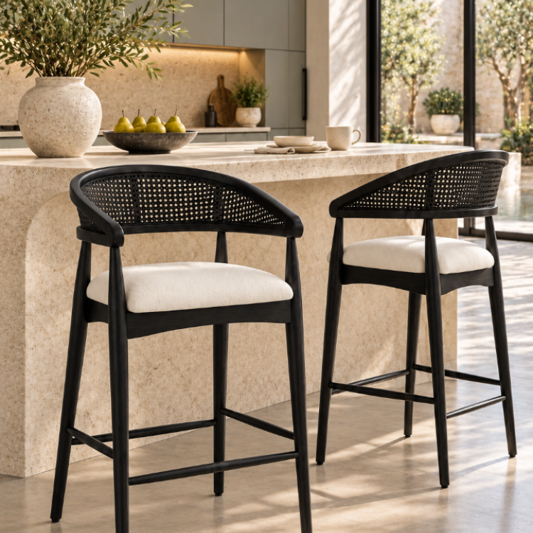 Hasırlı Kollu Masif Gürgen Bar Sandalyesi – Modern ve Ergonomik Tasarım Hasırlı Kollu Masif Gürgen Bar Sandalyesi – Modern ve Ergonomik Tasarım