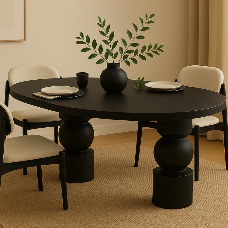 Masif Kayın Ağacı Yemek Masası – Doğal Ahşap, El İşçiliği, Zarif Tasarım