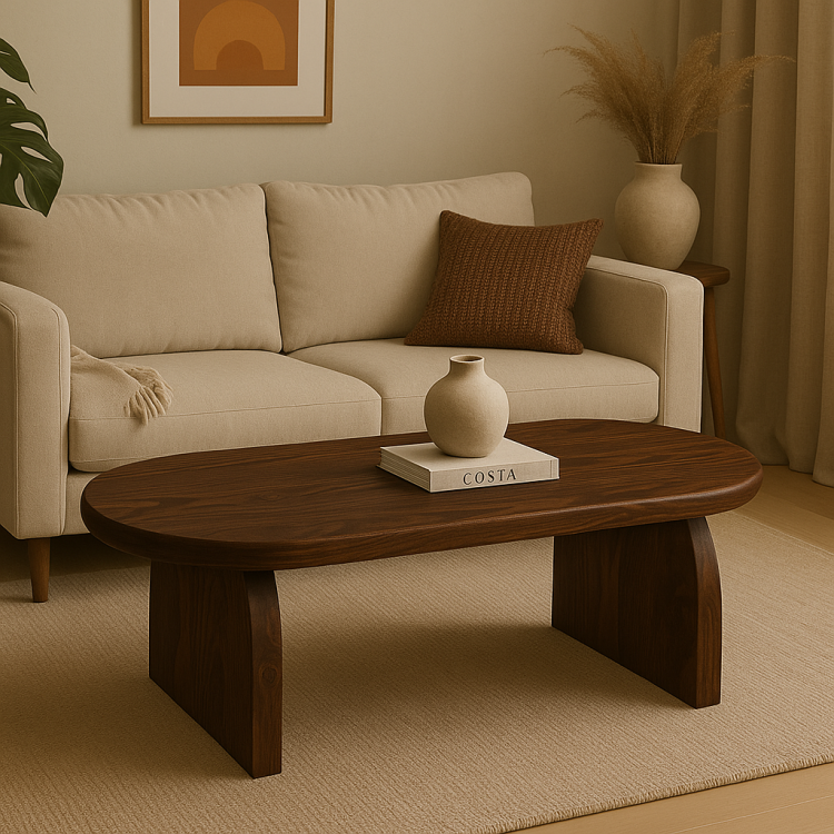 Masif Çam Ahşap Naturel Orta Sehpa – Modern Minimal Tasarım  El Yapımı & Şık Tasarım Rustik