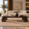 Block 4 Küp Ayaklı Masif Ahşap Orta Sehpa – 140x65 cm Modern Dikdörtgen Tasarım Block 4 Küp Ayaklı Masif Ahşap Orta Sehpa – 140x65 cm Modern Dikdörtgen Tasarım