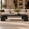 Block 4 Küp Ayaklı Masif Ahşap Orta Sehpa – 140x65 cm Modern Dikdörtgen Tasarım Block 4 Küp Ayaklı Masif Ahşap Orta Sehpa – 140x65 cm Modern Dikdörtgen Tasarım