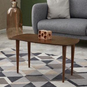 Masif Ahşap Modern İskandinav Dikdörtgen Orta Sehpa Yeni Nesil