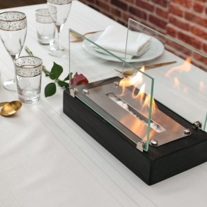 Masaüstü Dekoratif Şömine Ahşap Bioethanol Şömine Sevgililer Günü Hediyesi Yıbaşı Hediyesi