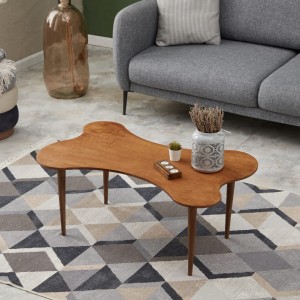 Butterfly Stil Masif Doğal Ahşap Orta Sehpa Yeni Nesil Modern Sehpa Ceviz Orta Sehpa