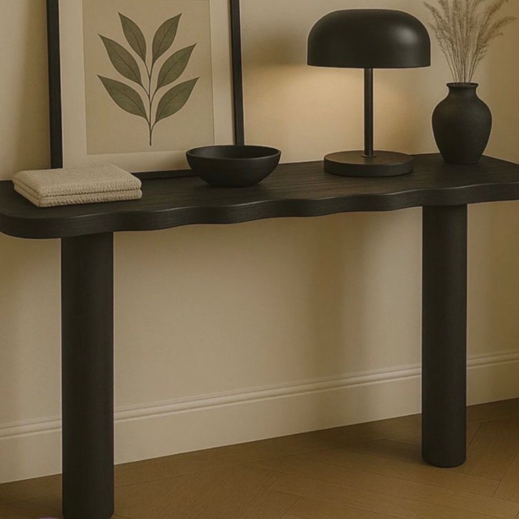 120x30x90cm yukseklı siyah dresuar