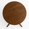 Masif Gürgen Ağacı Yuvarlak Modern Yemek Masası – El İşçiliği Minimal Tasarım 80cm 