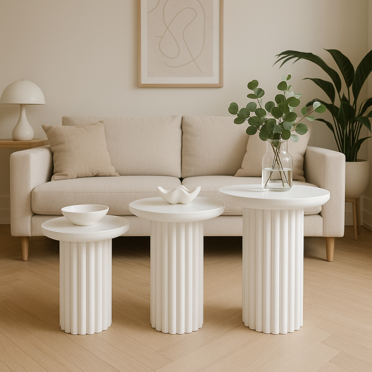 Masif Gürgen Ağacı 3’lü Zigon Sehpa Seti – Modern Minimal PTT ayaklı Modern Yan Sehpa Masif Gürgen Ağacı 3’lü Zigon Sehpa Seti – Modern Minimal PTT ayaklı Modern Yan Sehpa