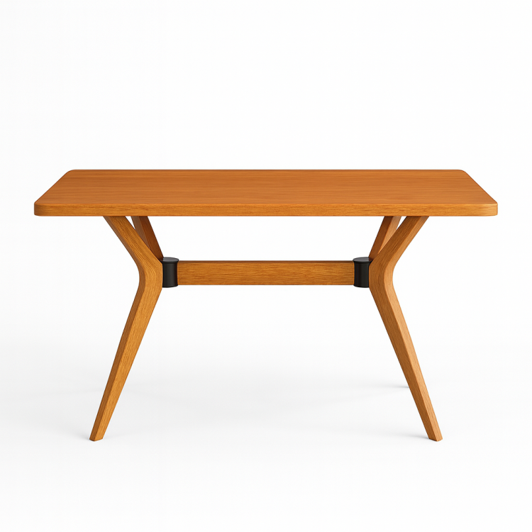 %100 Gürgen Masif Ahşap Minimal Yemek Masası – 160 cm Modern Tasarım