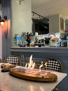 Ceviz Lux Şömine Masaüstü Dekoratif Şömine Bioethanol Mega Oval 