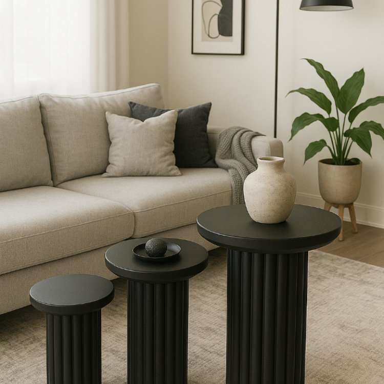 Masif Gürgen Ağacı 3’lü Zigon Sehpa Seti – Modern Minimal PTT ayaklı Modern Yan Sehpa Masif Gürgen Ağacı 3’lü Zigon Sehpa Seti – Modern Minimal PTT ayaklı Modern Yan Sehpa