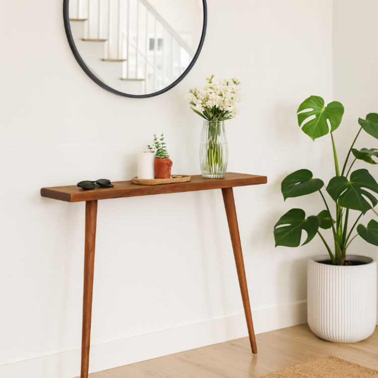 Masif Ahşap Minimal Modern Dresuar – El Yapımı, Premium Kalite Tamamen Masif Ağaç El Yapımı 